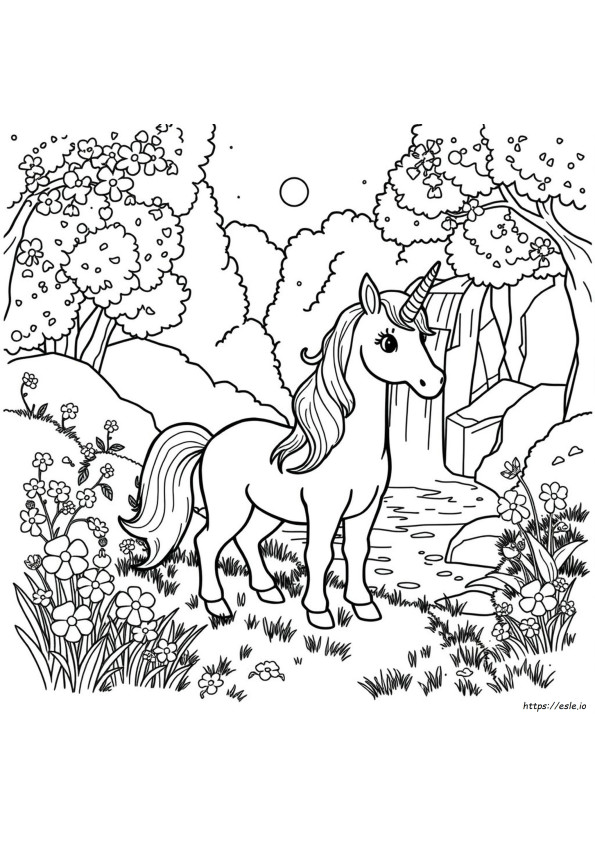 Cute Unicorn Coloring Pages For Adults