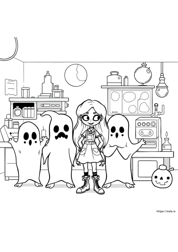 Ghoulia Yelps Boyama Sayfası