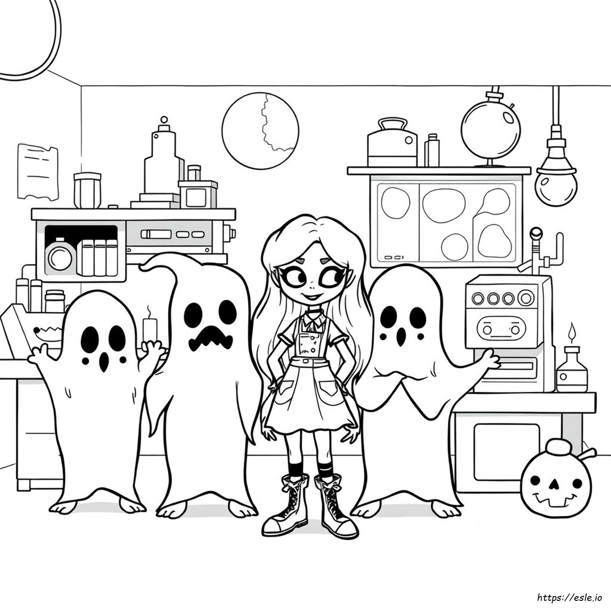 Ghoulia Yelps Ausmalbilder