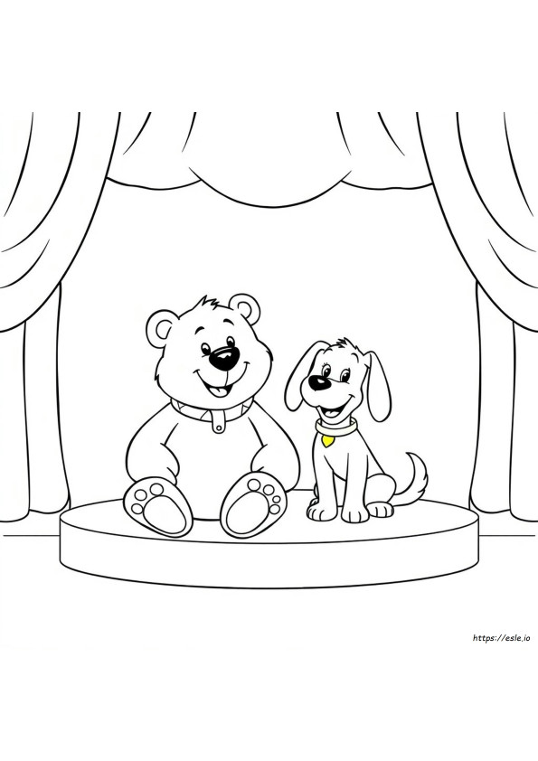Sooty Dan Sapu Halaman Mewarnai