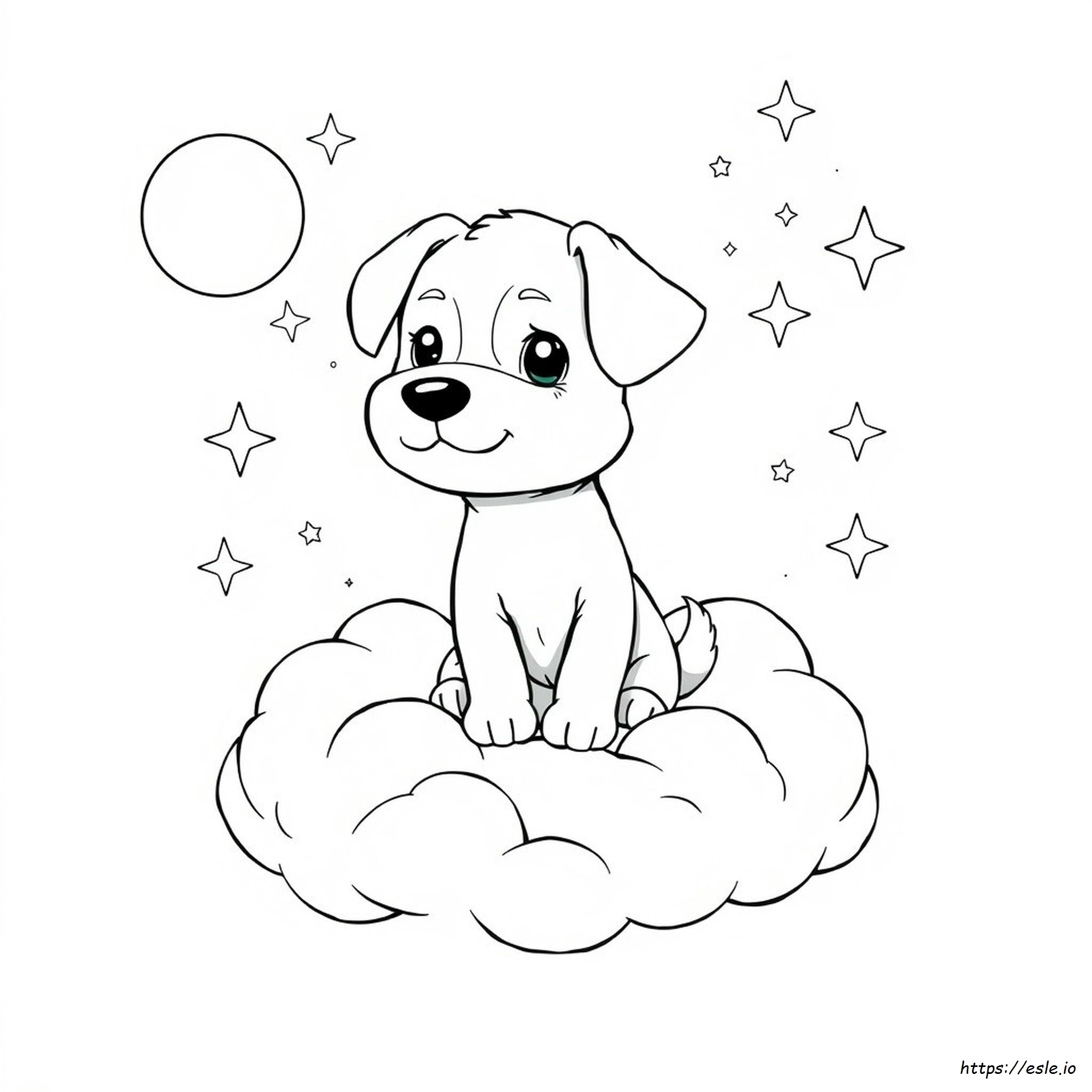 Páginas Para Colorear De Cachorro De Anime