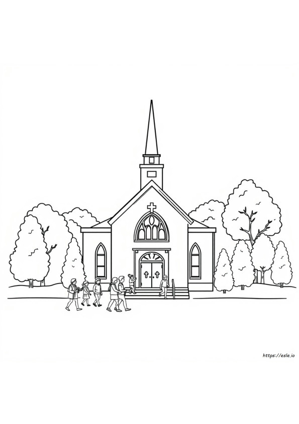 Lds Gereja Gambar Mewarnai
