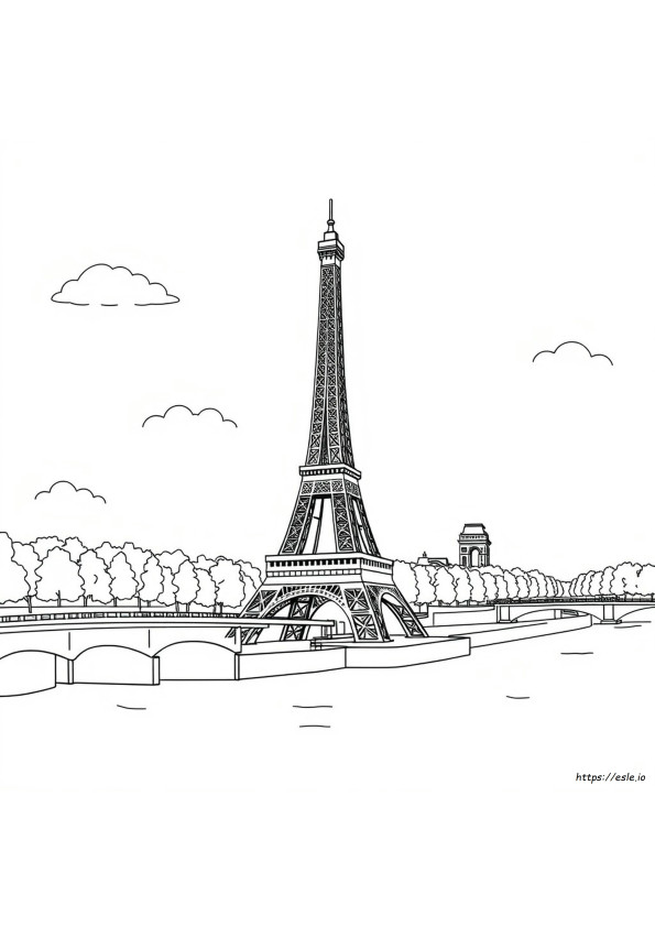 Turnul Eiffel De Colorat