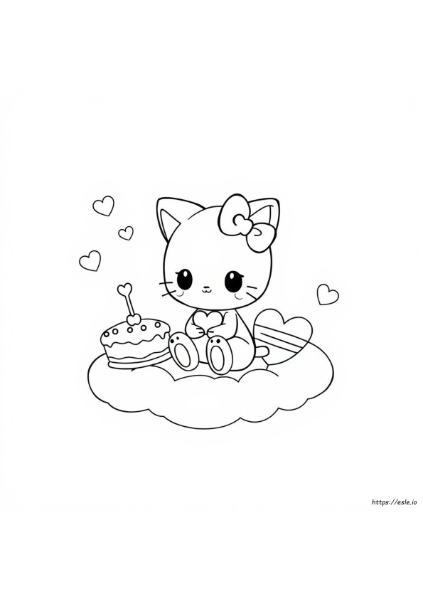 Kitty My Melody Coloring Pages