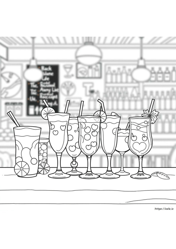 Gambar Mewarnai Minuman