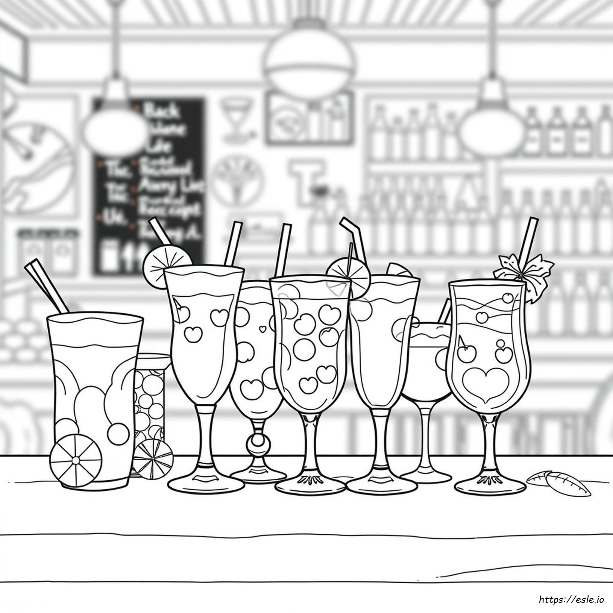 Dibujos De Bebidas Para Colorear