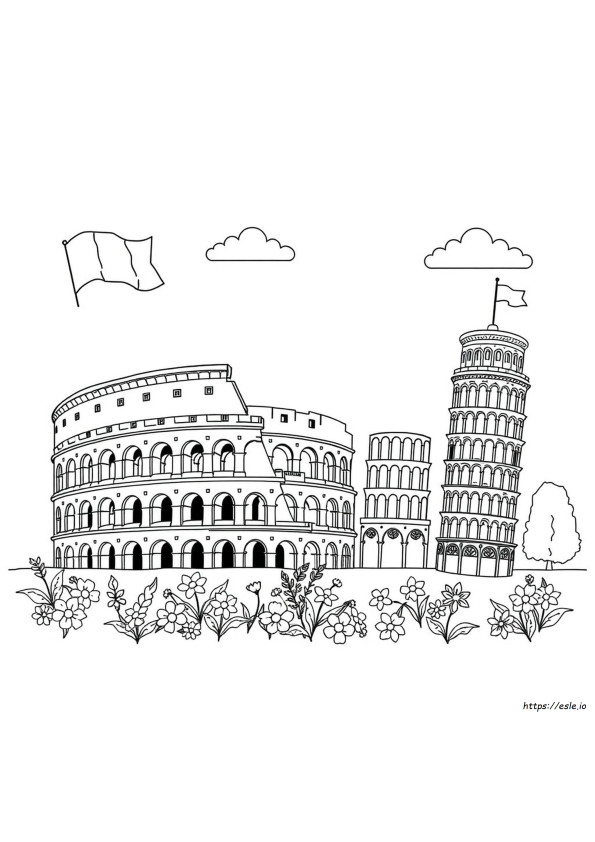 Free Italian Coloring Pages