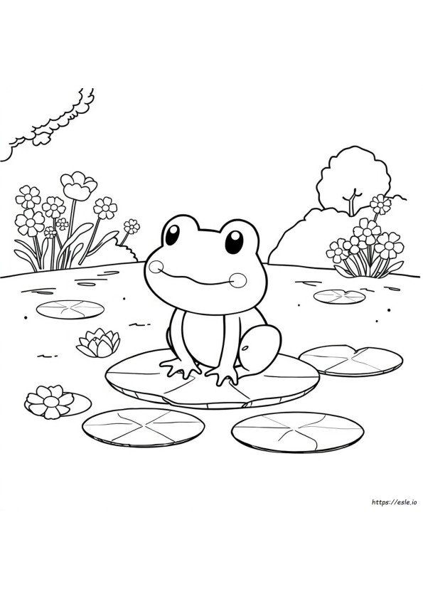Sanrio Frog Coloring Pages