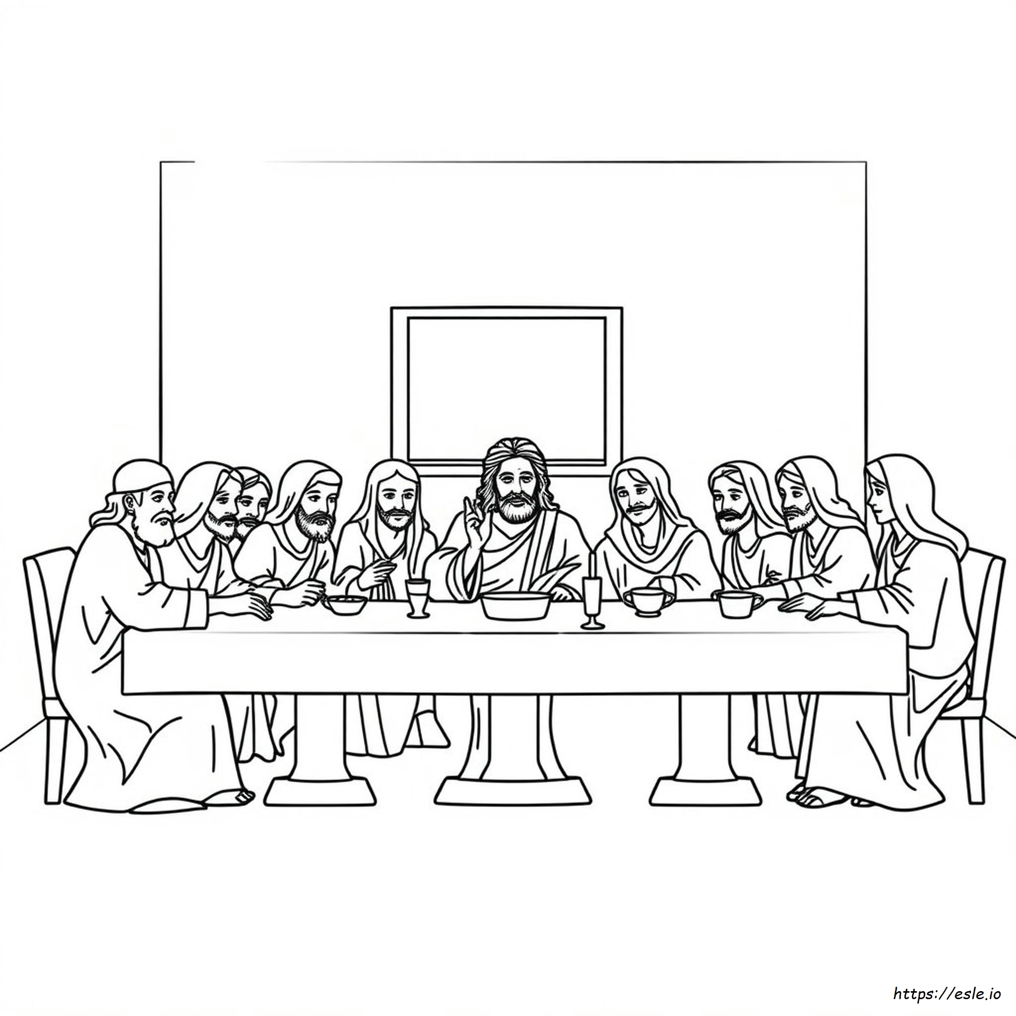 L'ultima Cena Da Colorare Pdf