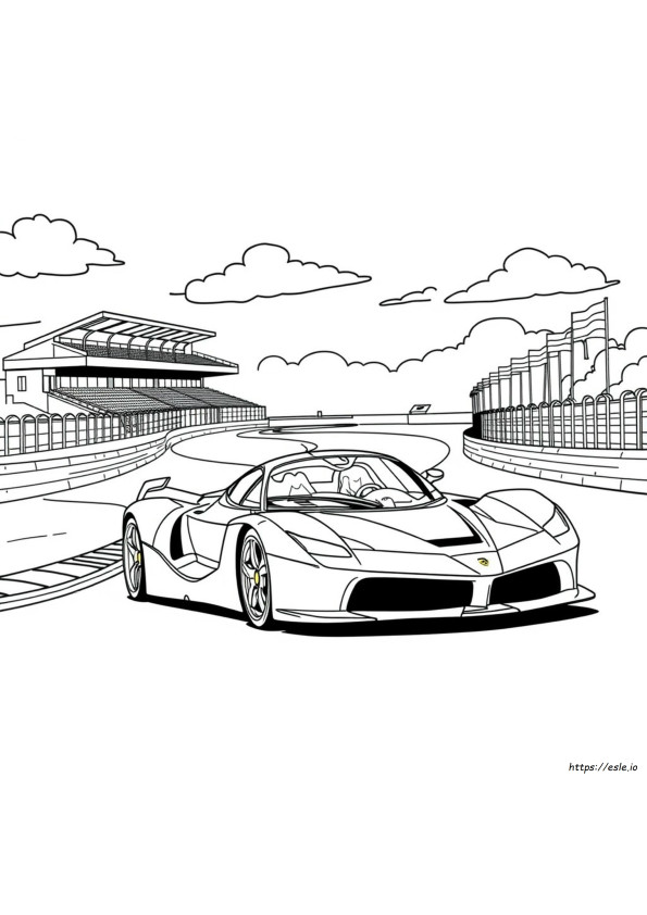 Ferrari Fxx K Coloring Pages