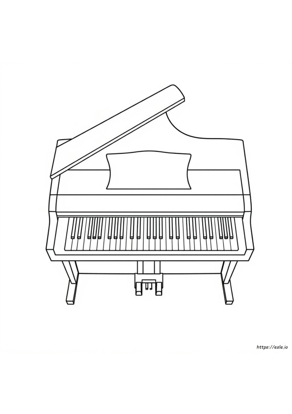 Kolorowanka Klawiatura Pianina