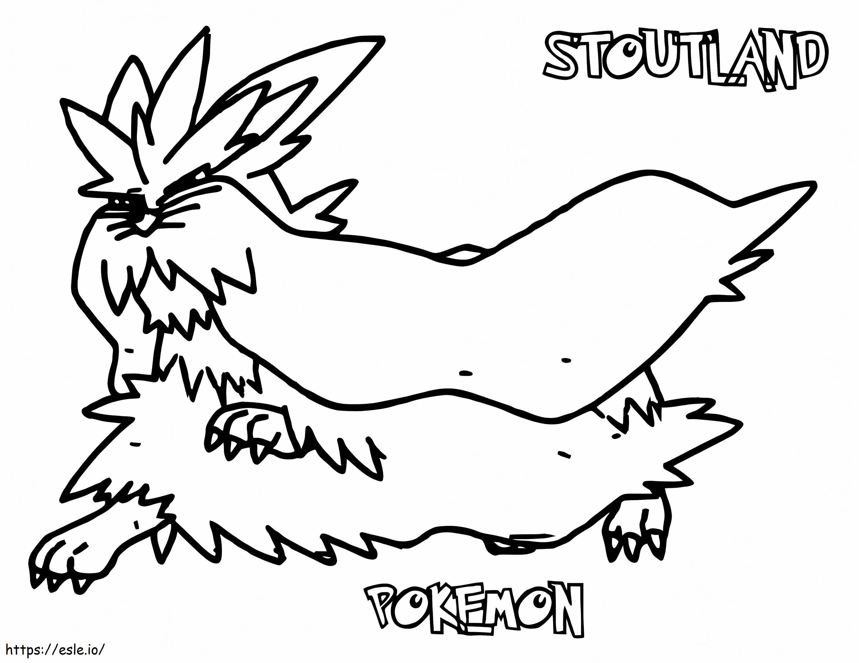 Coloriage Pokémon Stoutland Gen 5 à imprimer dessin