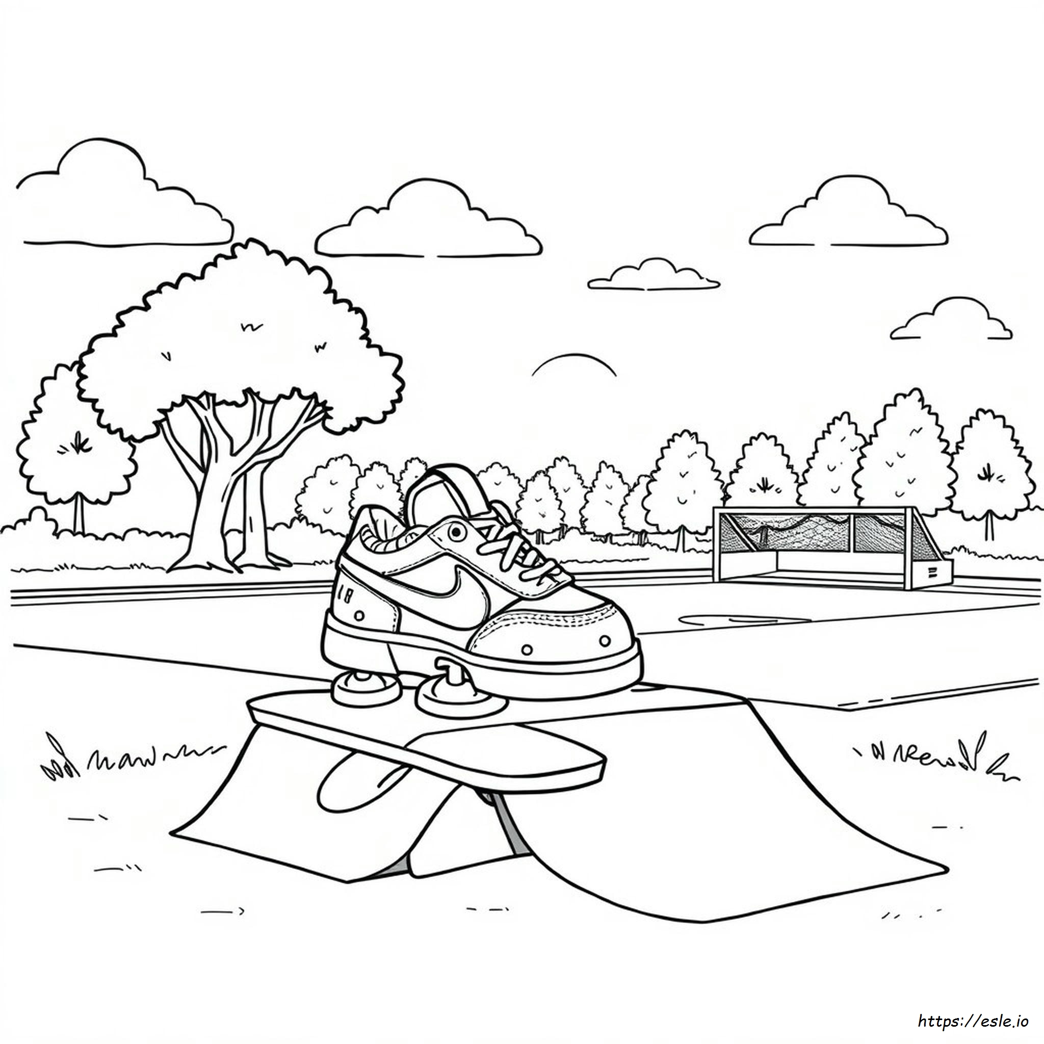Sneaker Shoe Coloring Pages