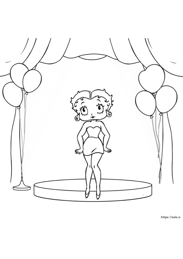 Betty Boop Coloring Pages