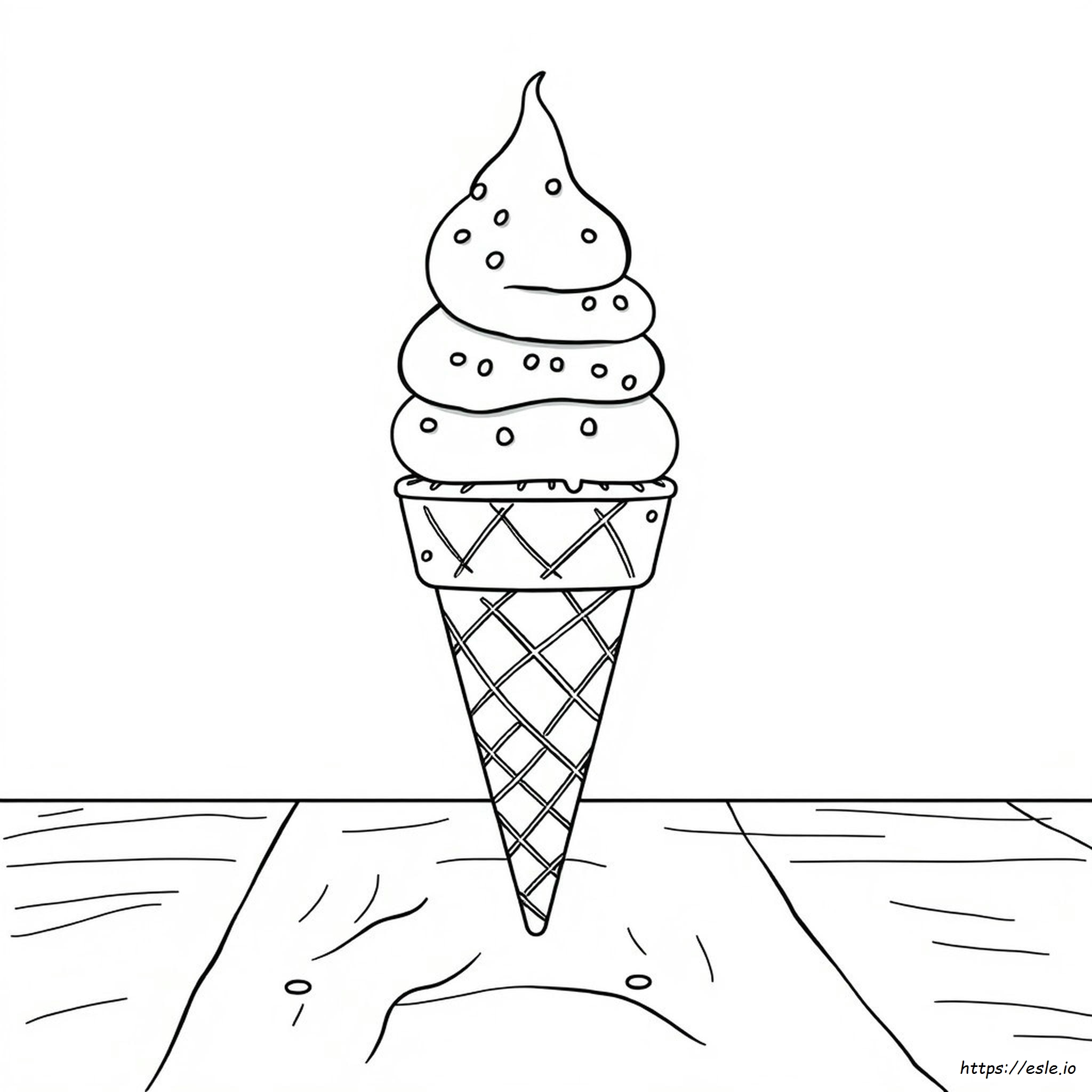 Coloring Picture Of Ice Cream Cone