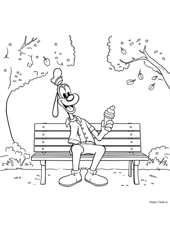 Goofy Gambar Mewarnai