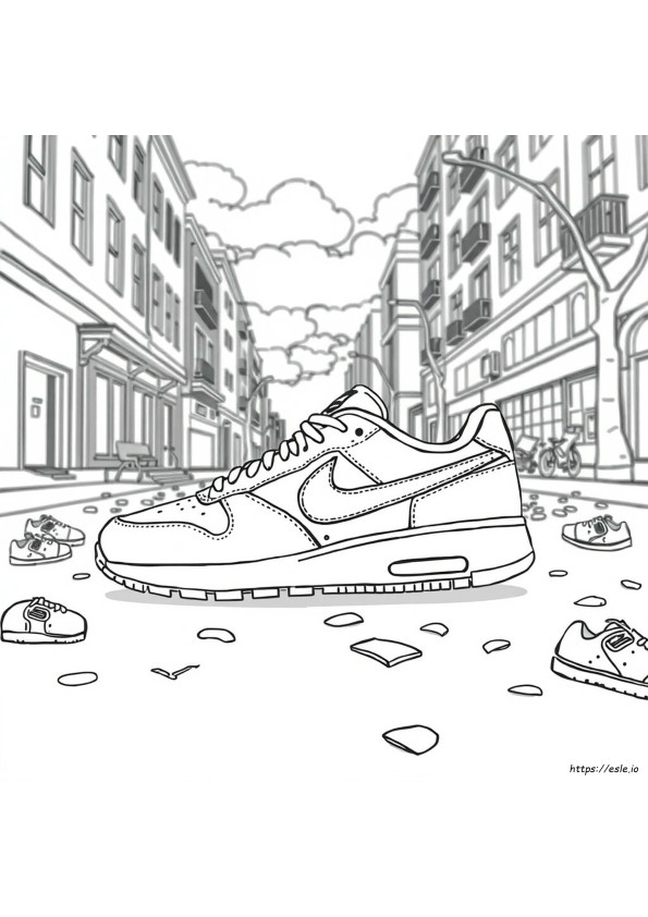 Nike Cipő Színező