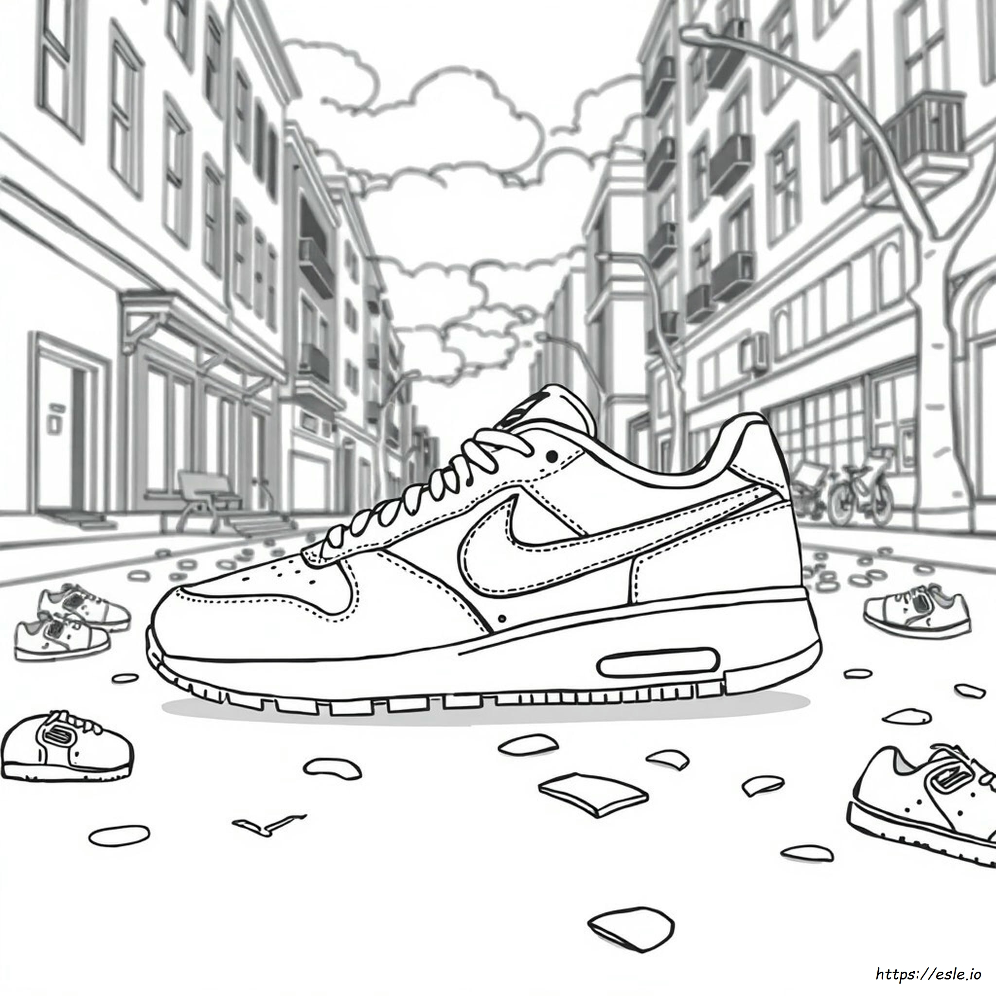 Nike Shoe Colouring In