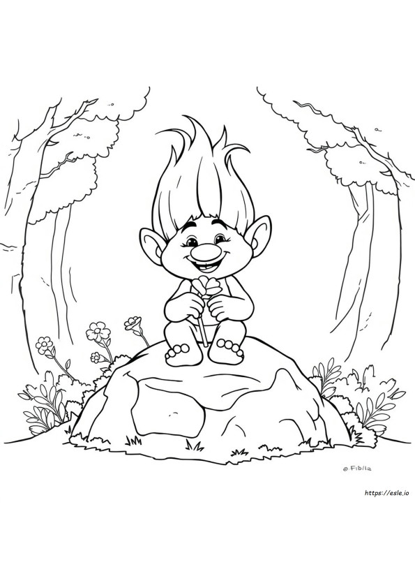 Gambar Mewarnai Troll