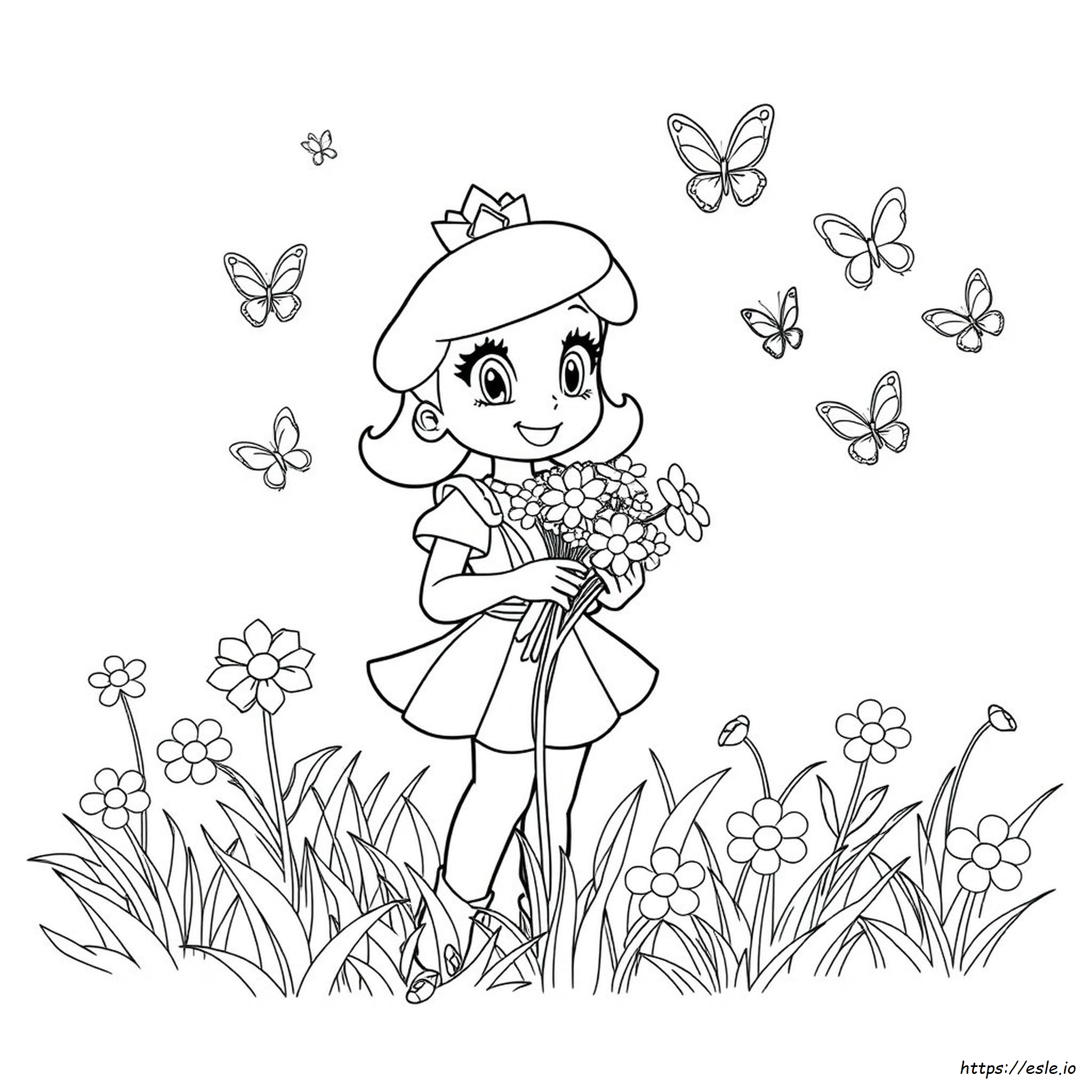 Principessa Daisy Da Colorare