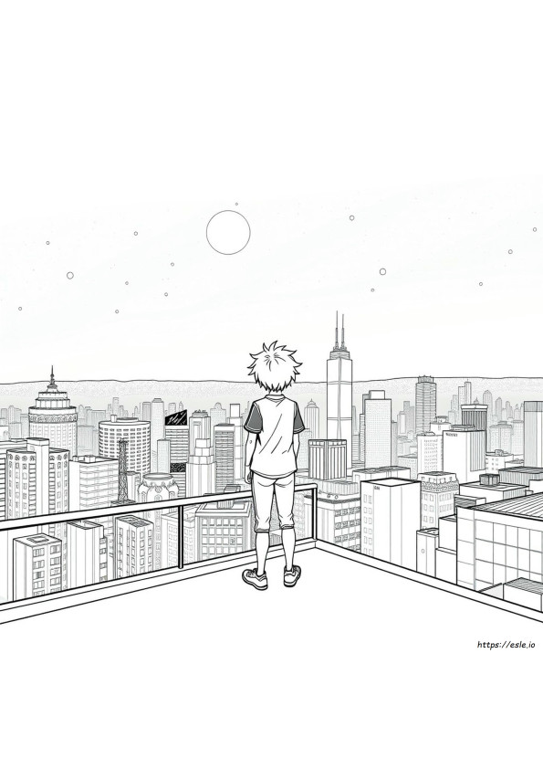 Halaman Mewarnai Manga