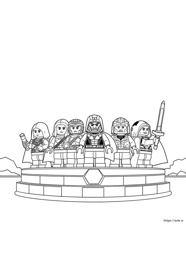 Lego Infinity War Gambar Mewarnai
