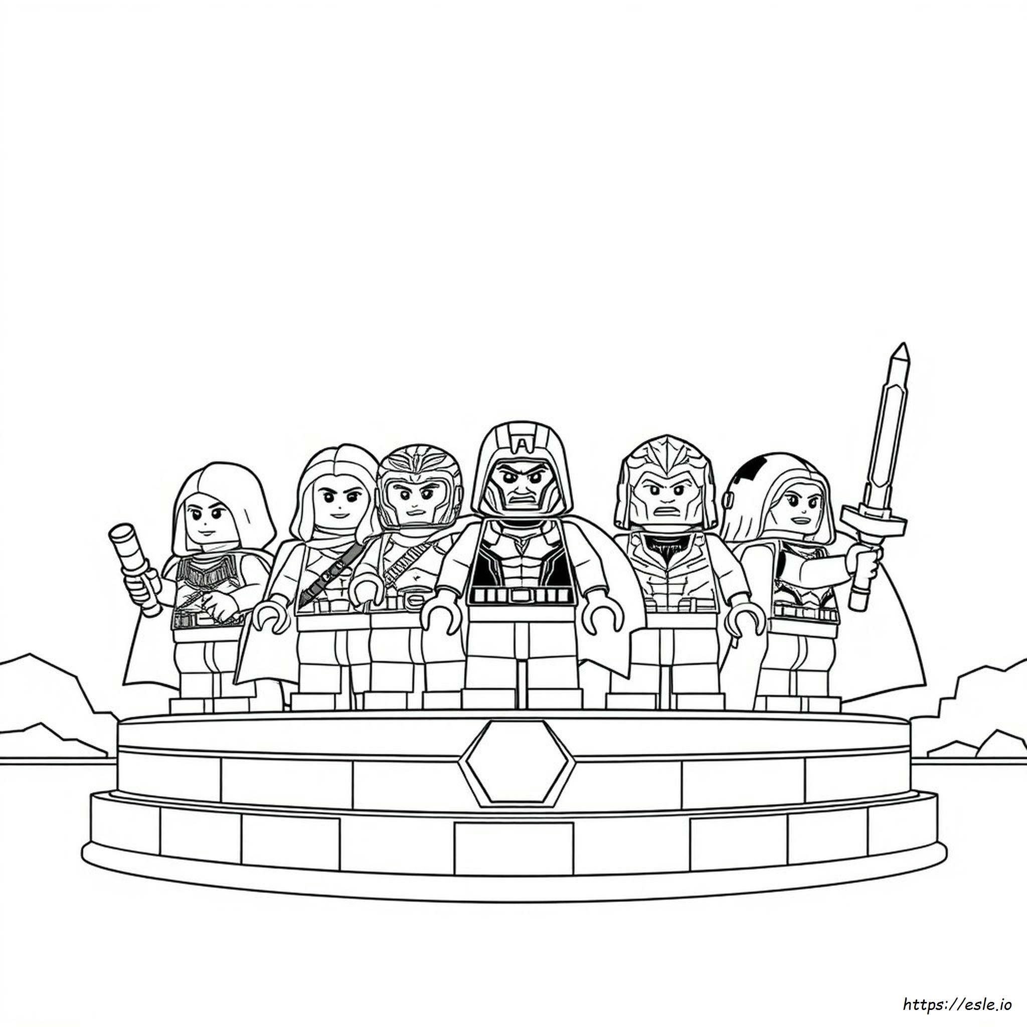 Lego Infinity War Coloring Pages