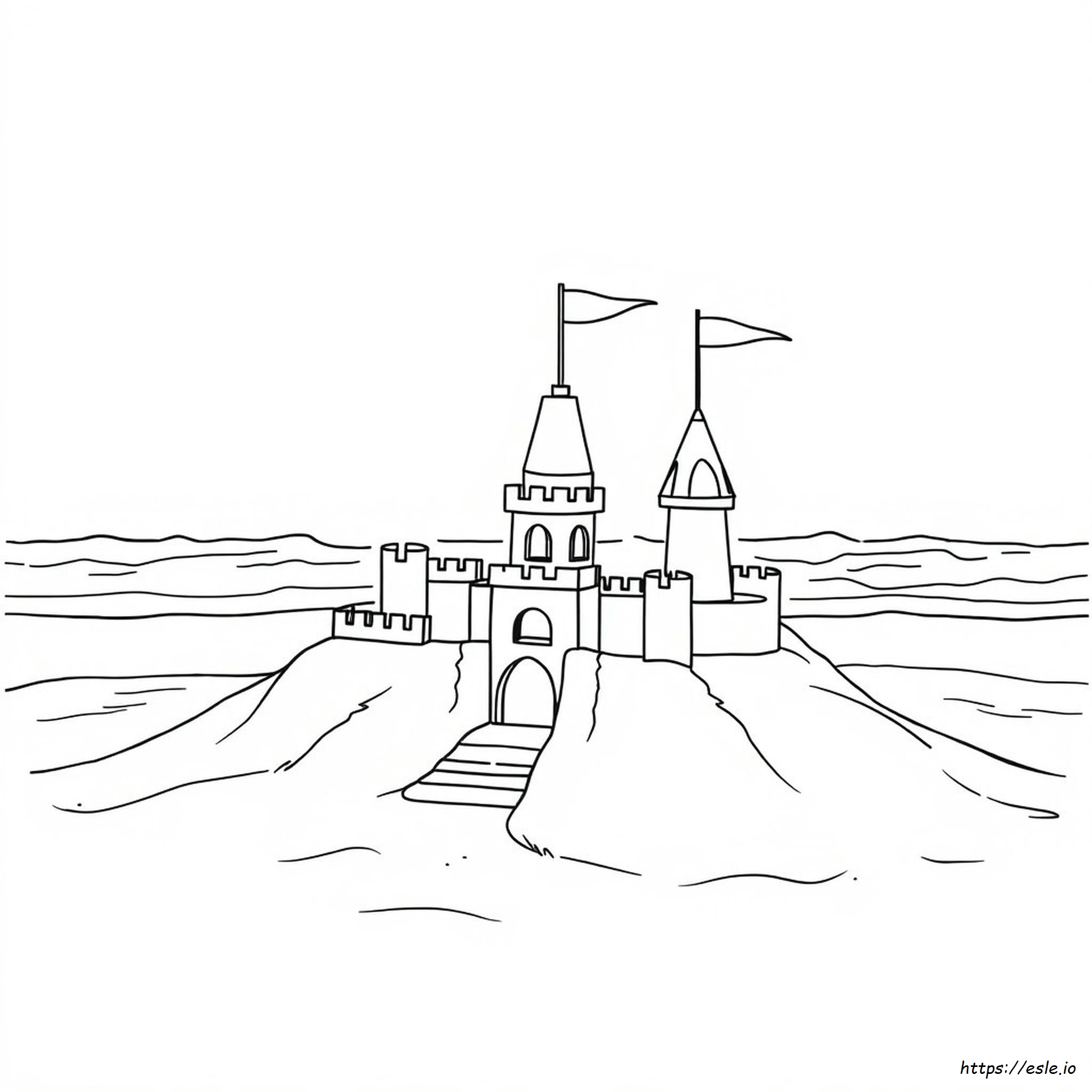 Sandcastle Coloring Pictures