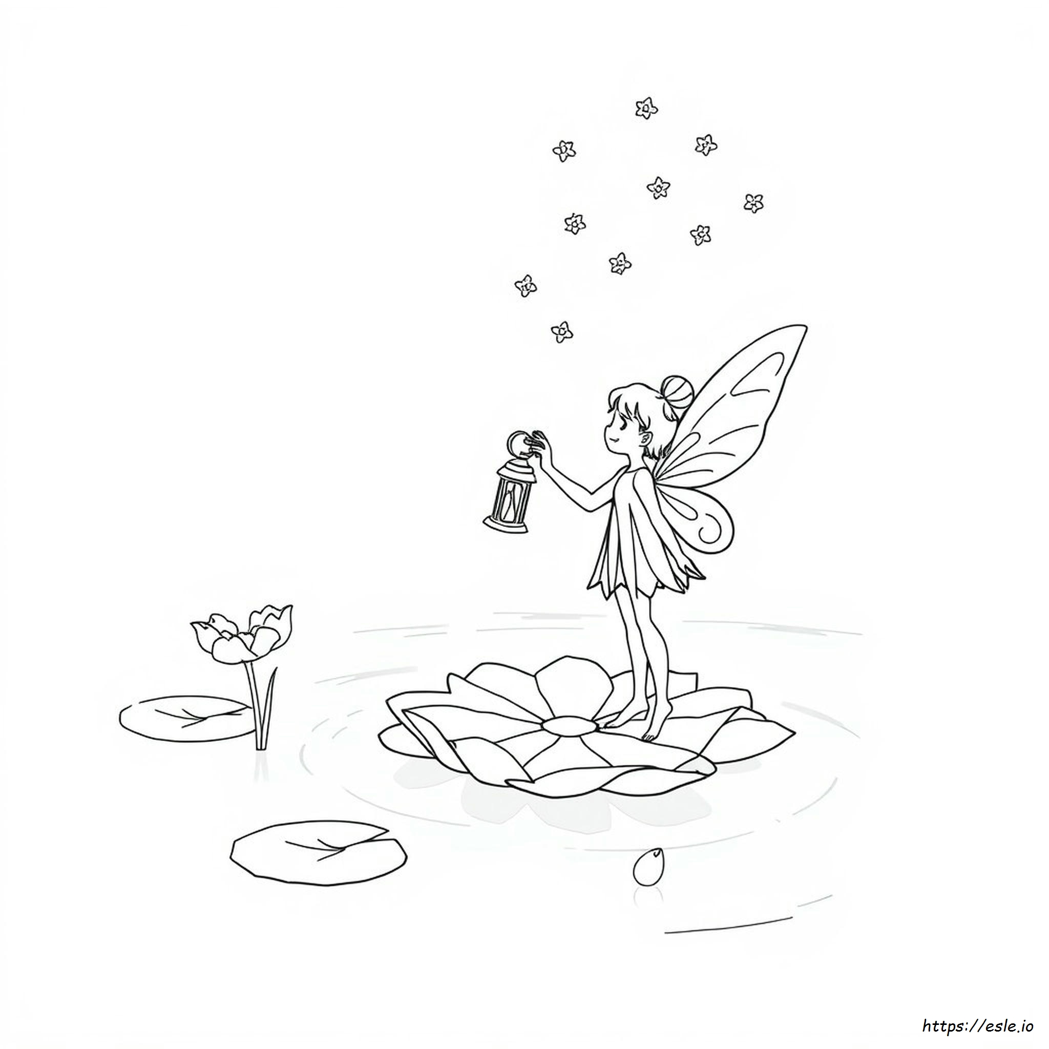 Water Fairy Coloring Page