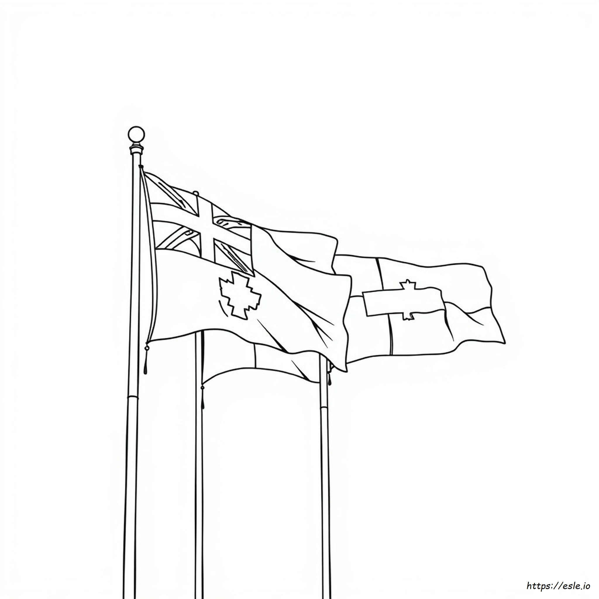 Banderas De América Del Norte Para Colorear