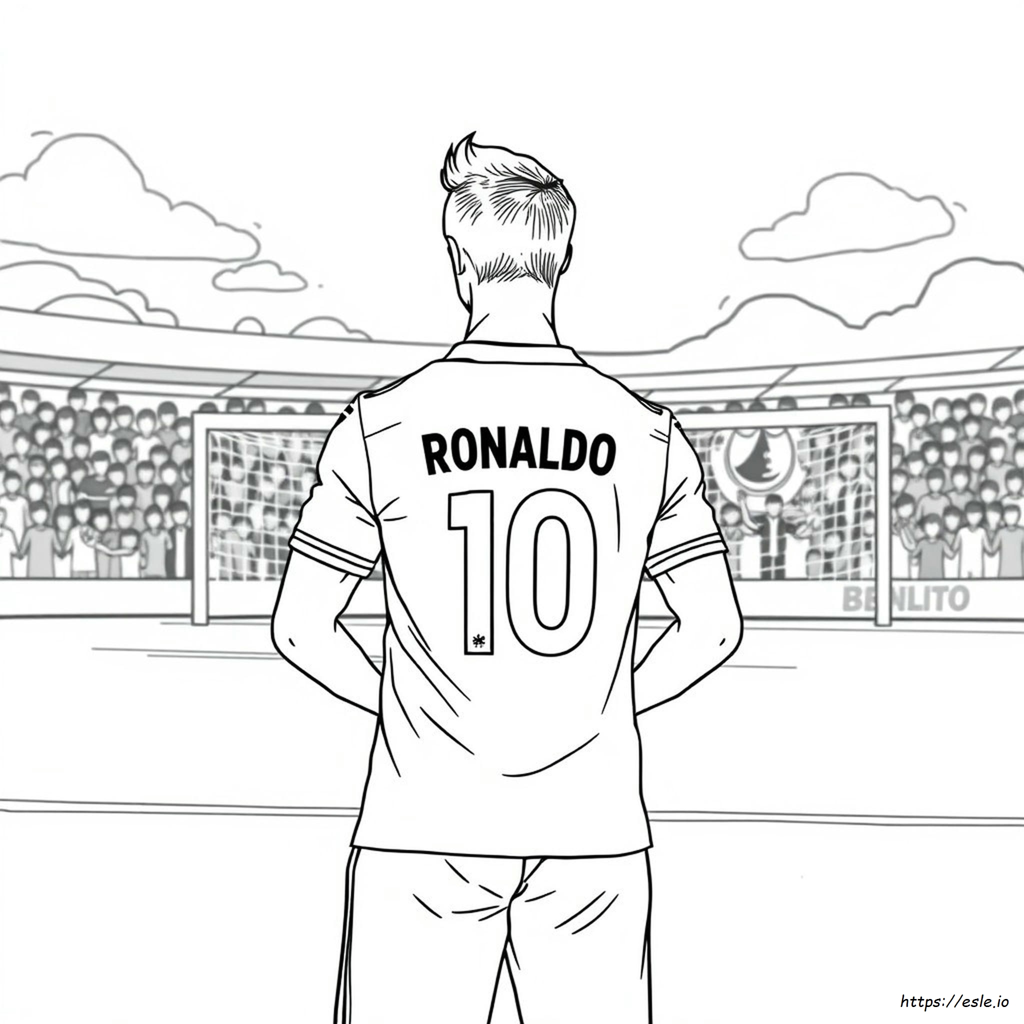 Cristiano Ronaldo Jersey Coloring Page