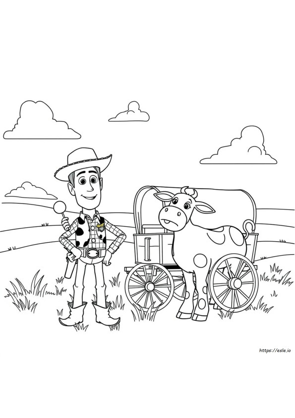 Disney Woody Coloring Pages