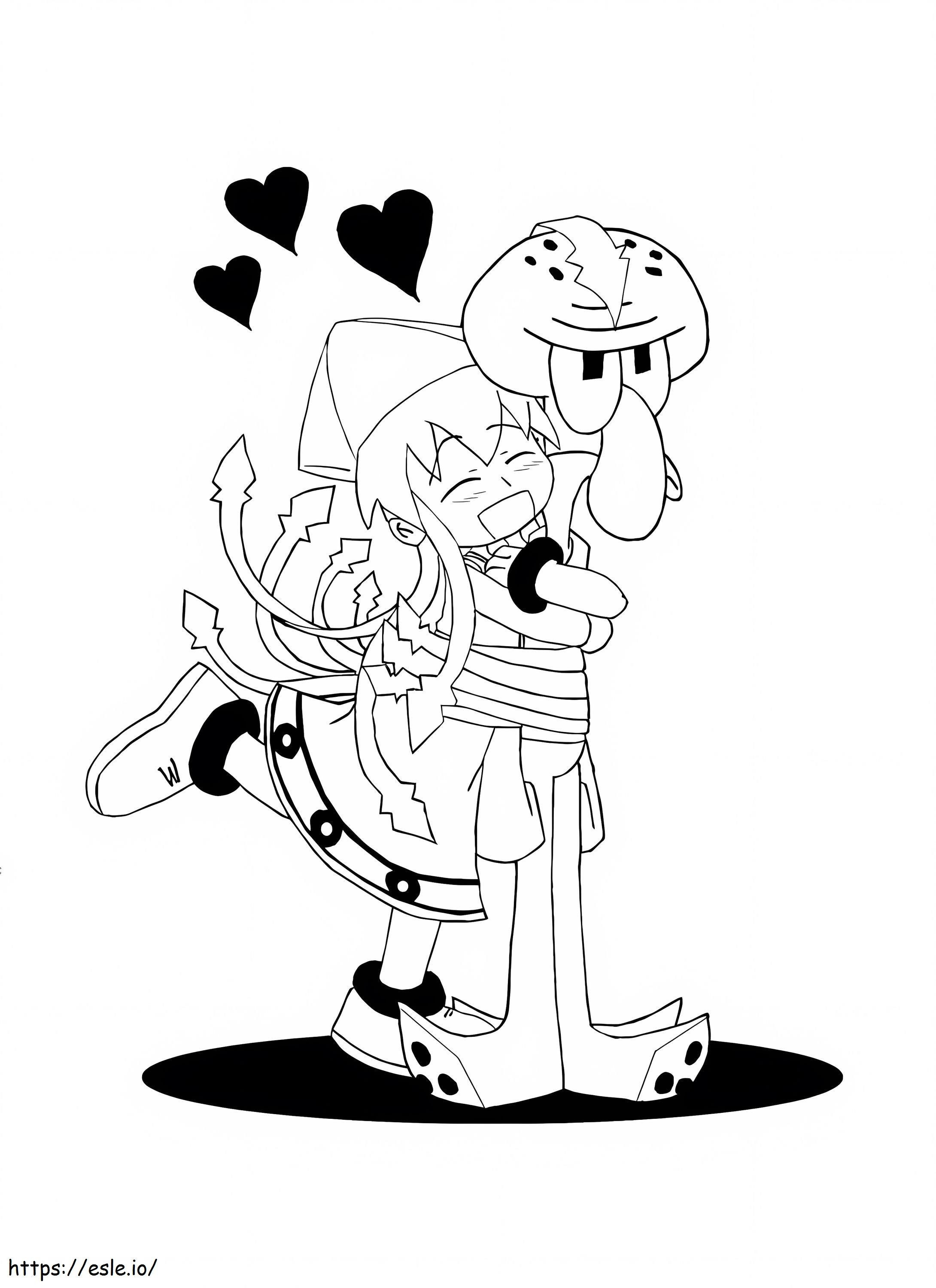 Love Squidward Tentacles coloring page