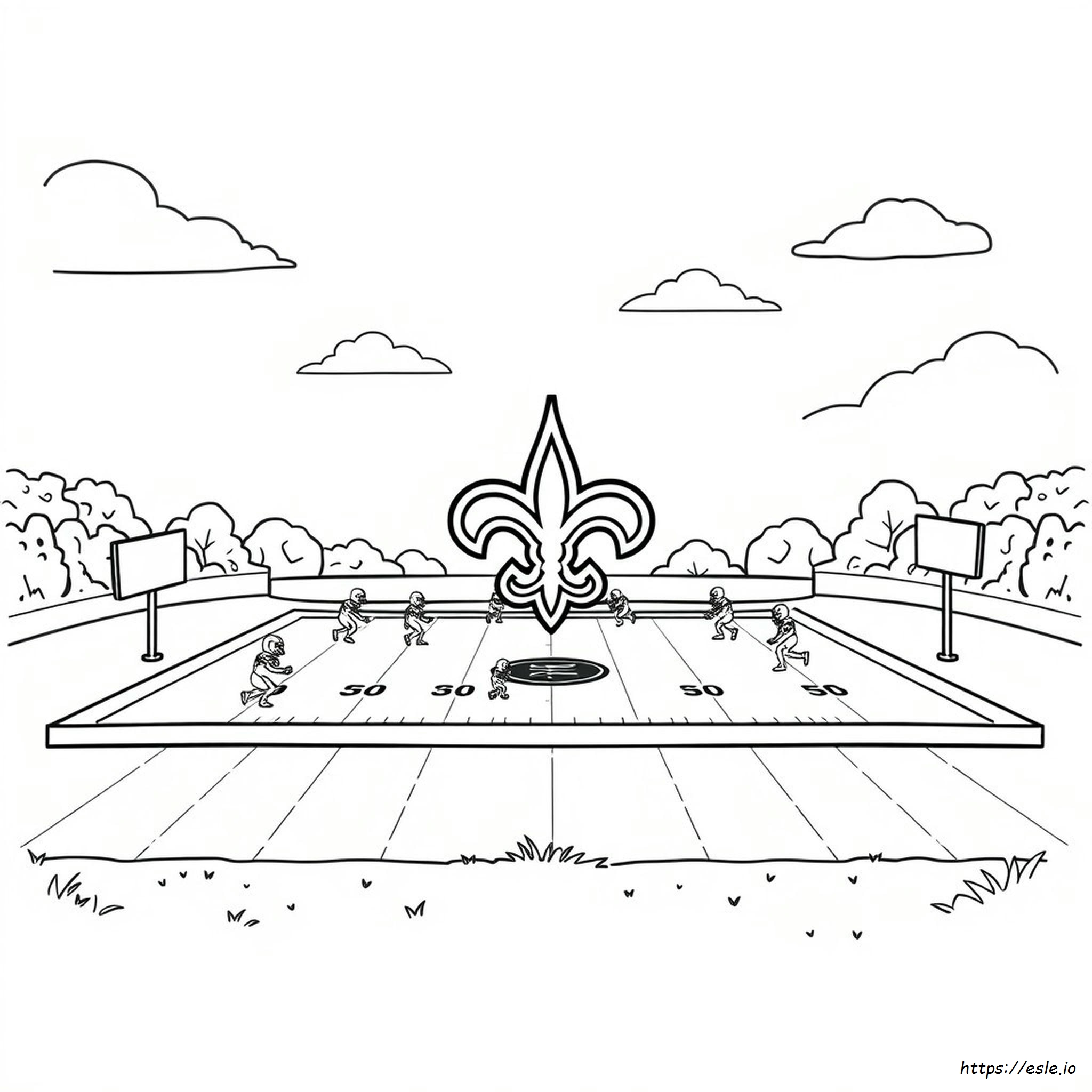 Darmowe Kolorowanki Do Druku New Orleans Saints