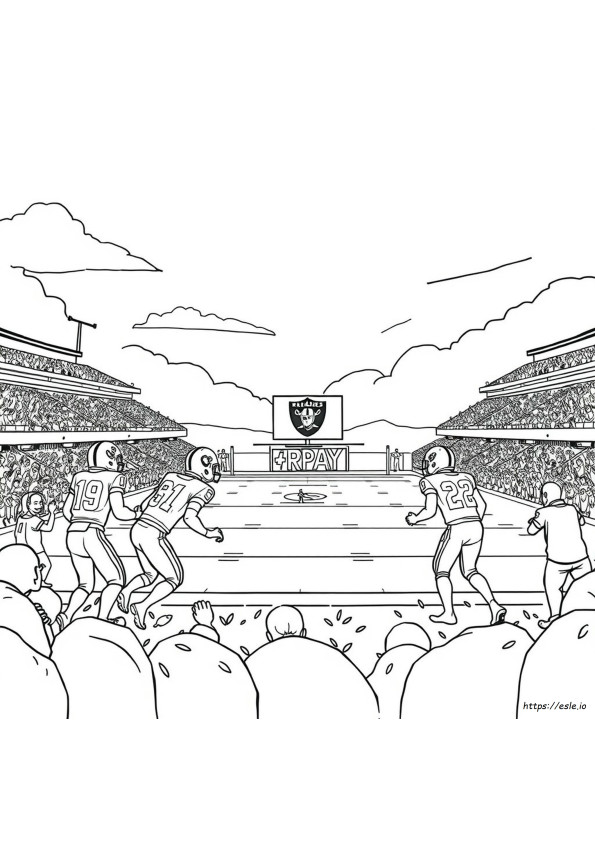 Gambar Mewarnai Sepak Bola Raiders
