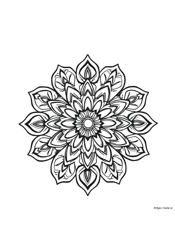 Gambar Mewarnai Mandala Rumit Yang Dapat Dicetak