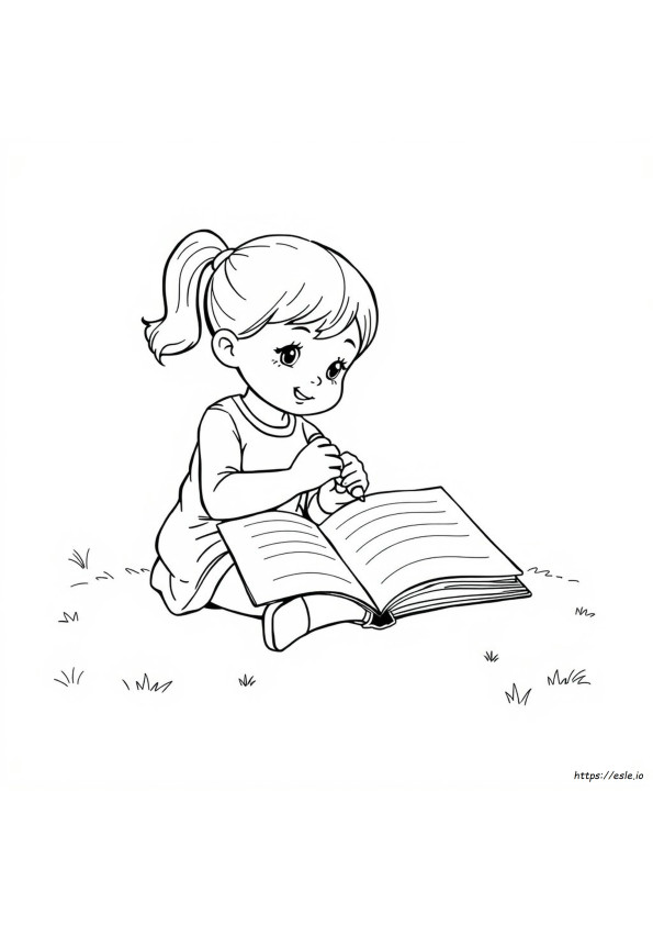 Girl Coloring Book Pages