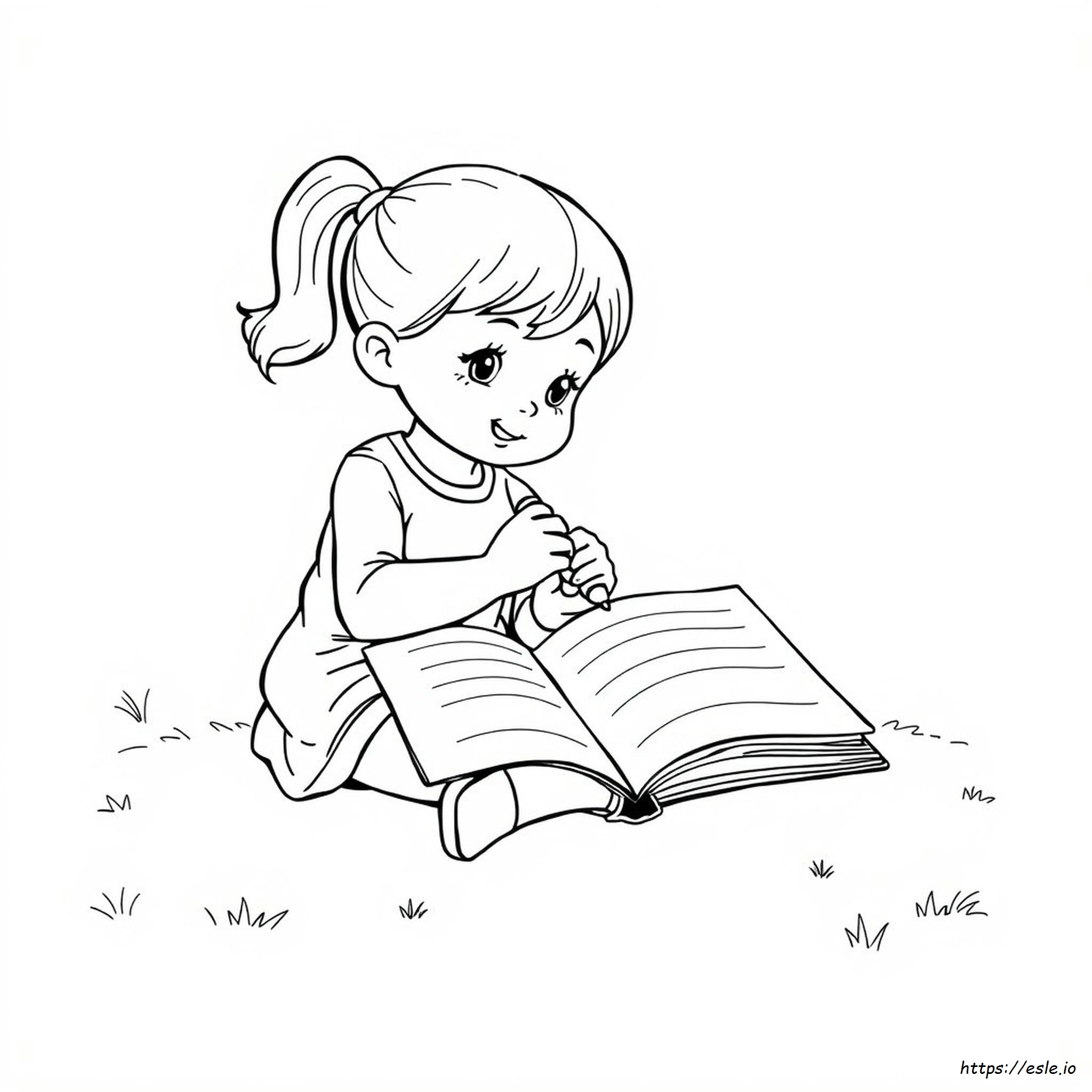 Girl Coloring Book Pages