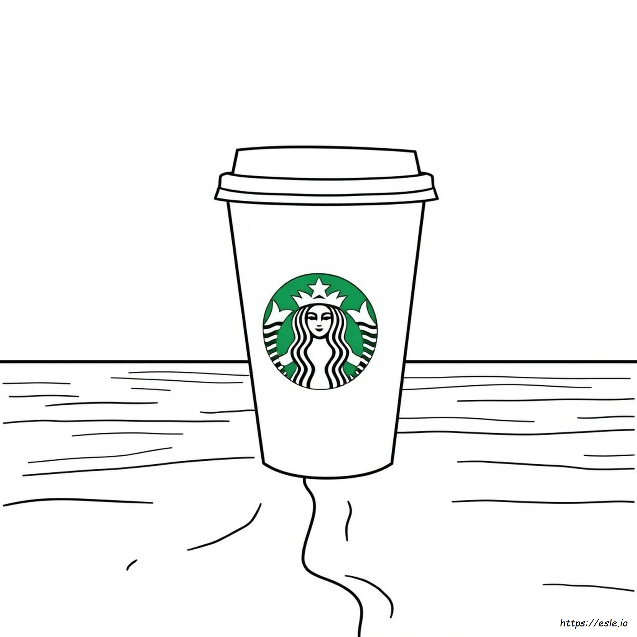 Taza De Starbucks Para Colorear