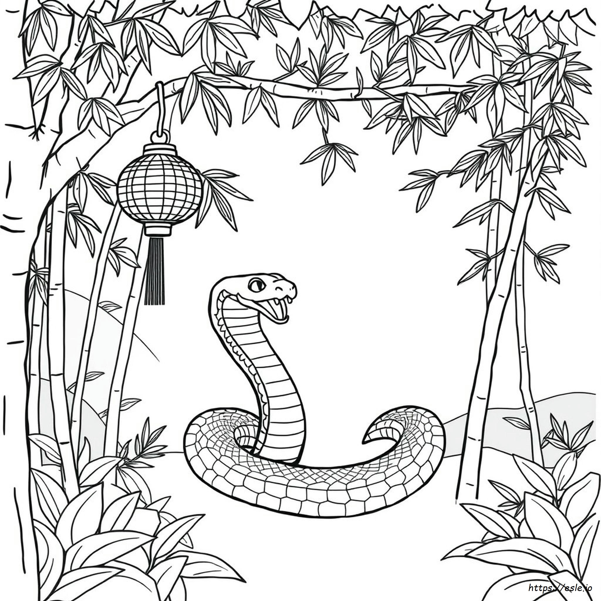 Anno Del Serpente: Disegni Da Colorare