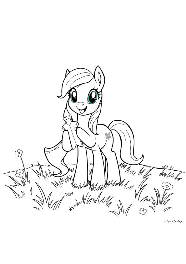 Gambar Mewarnai Boneka Kertas My Little Pony