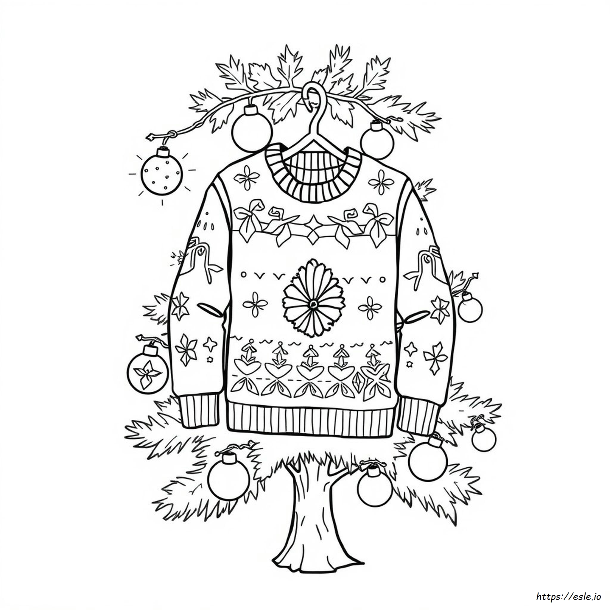 Maglione Brutto Da Colorare