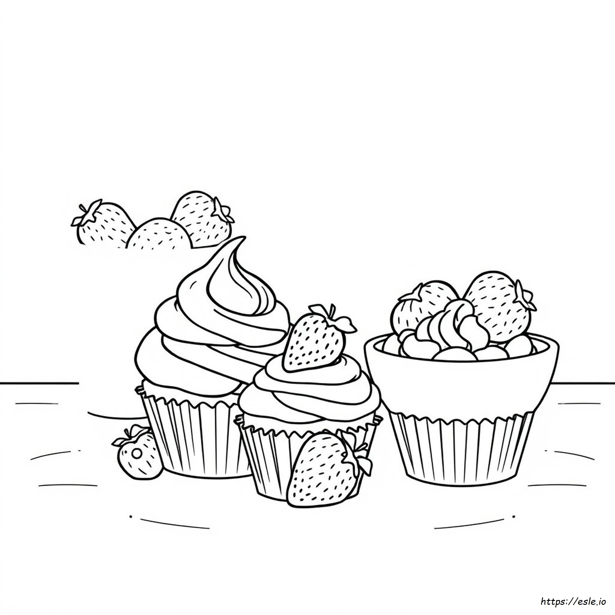 Dulces Páginas De Comida Para Colorear