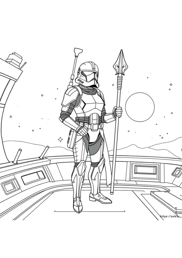 Captain Phasma Gambar Mewarnai