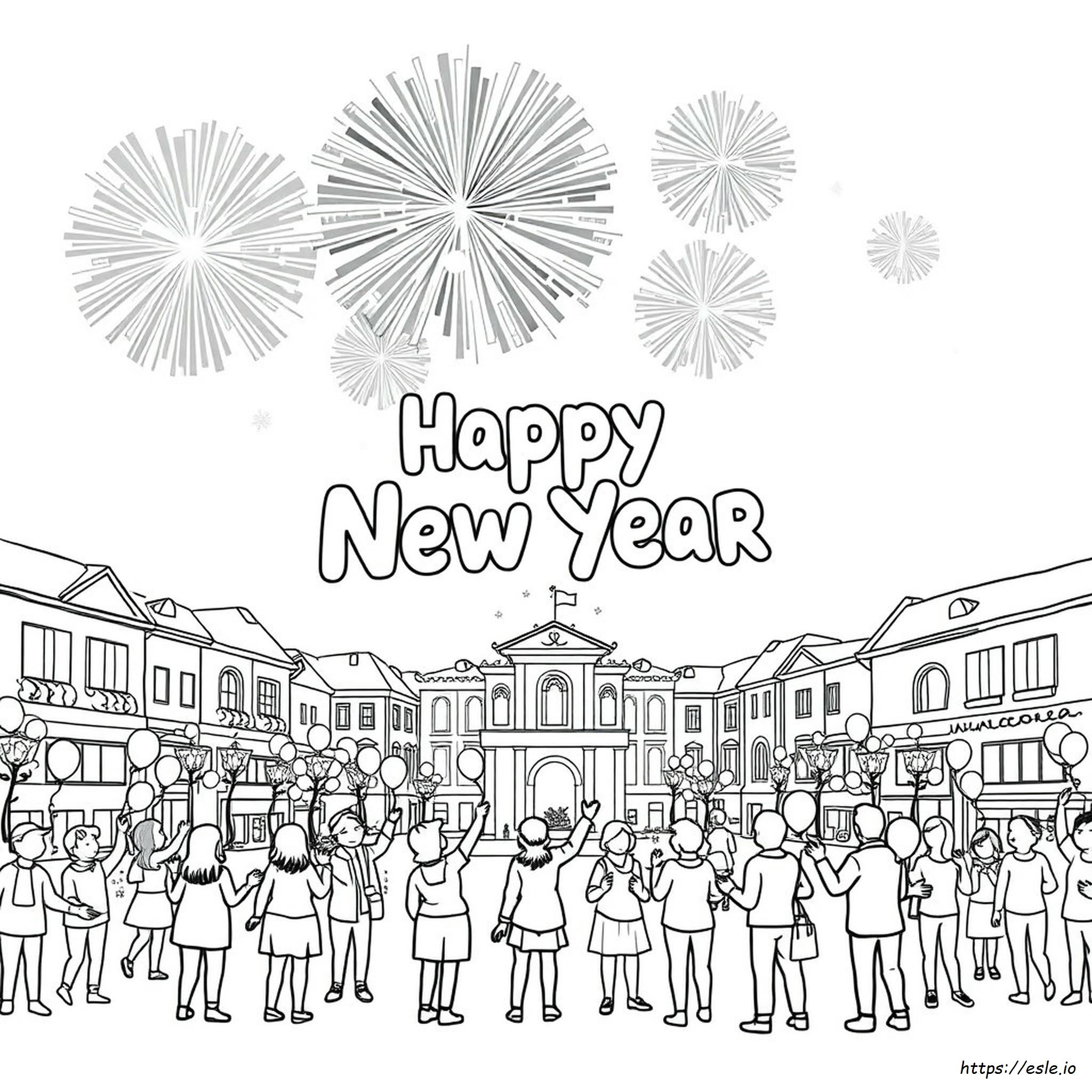 Coloriages De Bonne Année