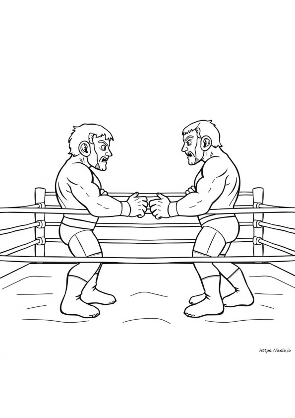 Gambar Mewarnai Gulat