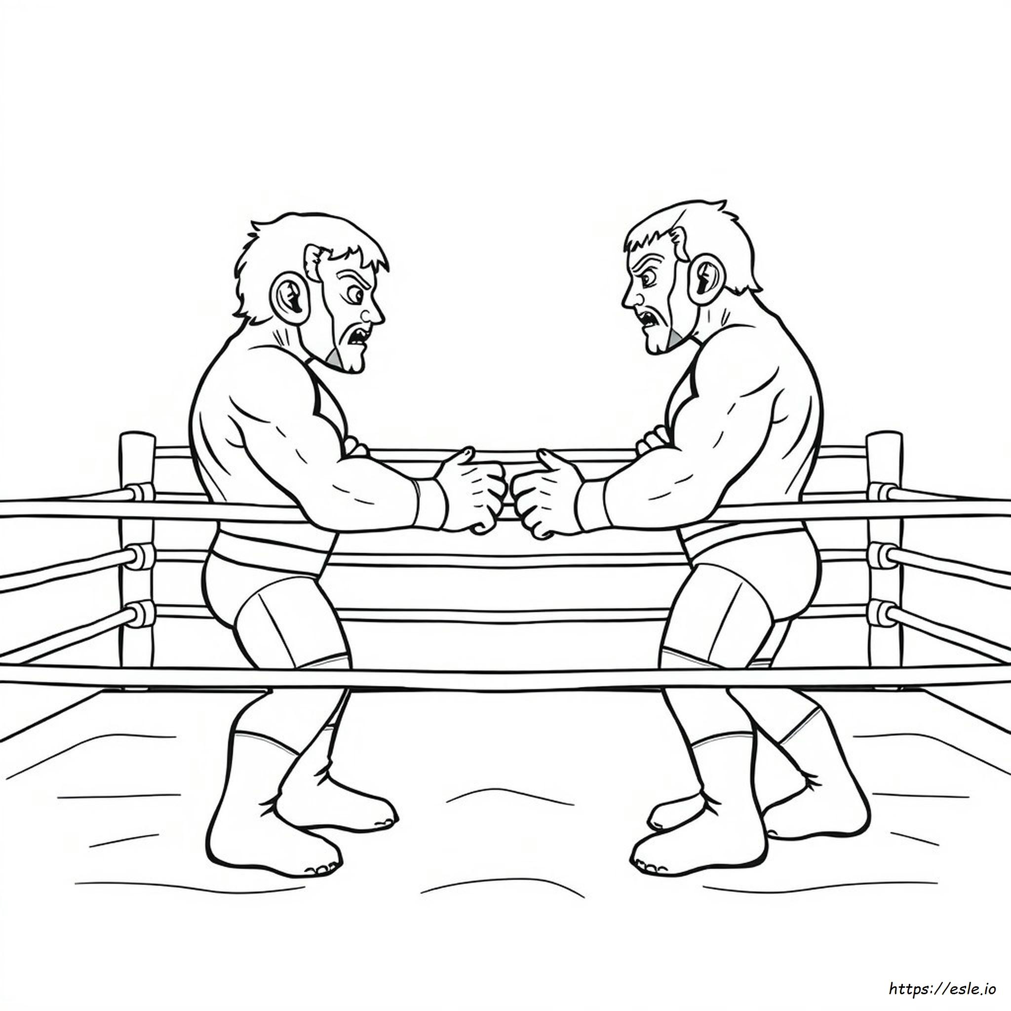 Gambar Mewarnai Gulat