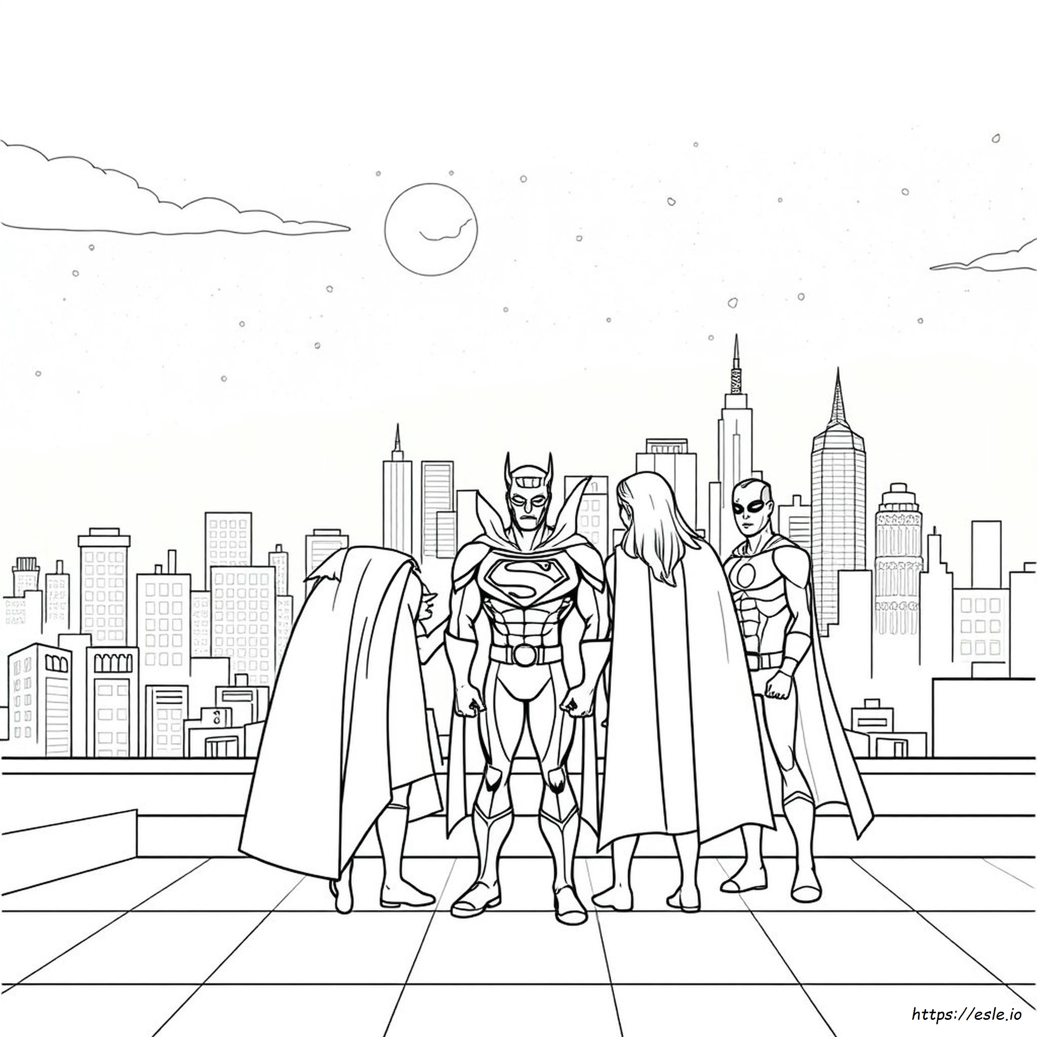 Superhero Coloring Pages Pdf