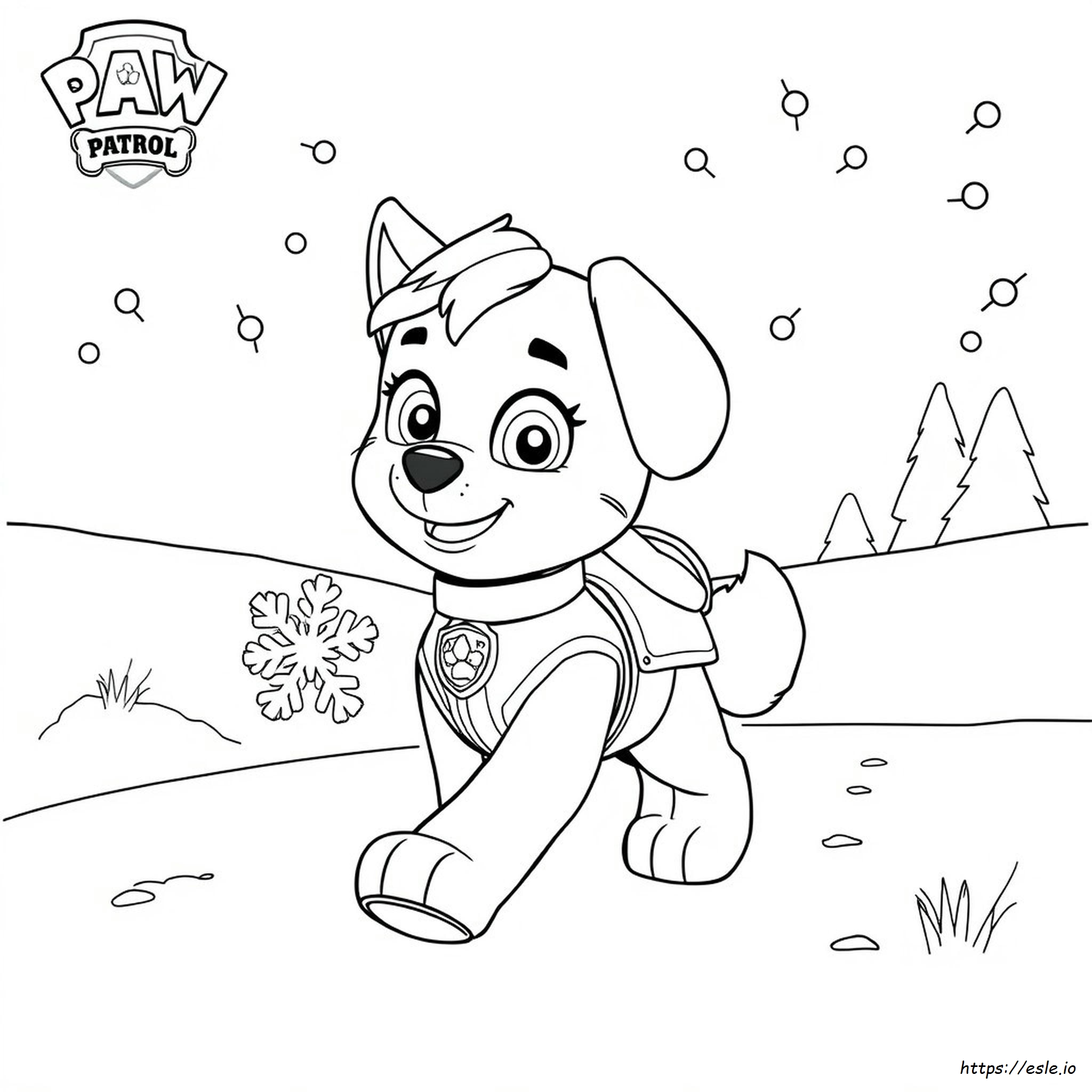 Paw Patrol Roxi Coloring Page