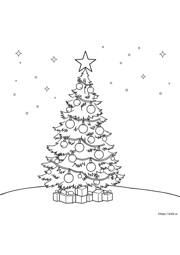 Lampu Natal Gambar Mewarnai